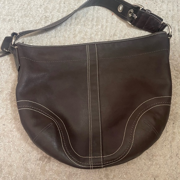Coach Brown Leather Hobo💖 - Picture 10 of 12
